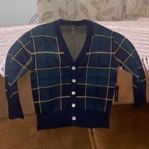 Multi color sweater: New Never worn. Was bought for work but now WFH.